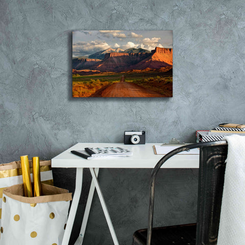 Image of 'Rt 128 Vastle Valley' by Mike Jones, Giclee Canvas Wall Art,18 x 12