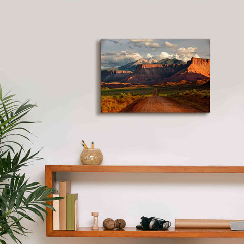Image of 'Rt 128 Vastle Valley' by Mike Jones, Giclee Canvas Wall Art,18 x 12