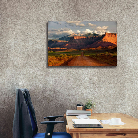 Image of 'Rt 128 Vastle Valley' by Mike Jones, Giclee Canvas Wall Art,40 x 26