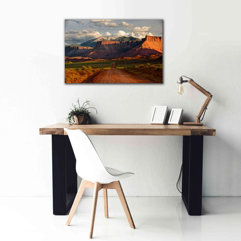 Image of 'Rt 128 Vastle Valley' by Mike Jones, Giclee Canvas Wall Art,40 x 26