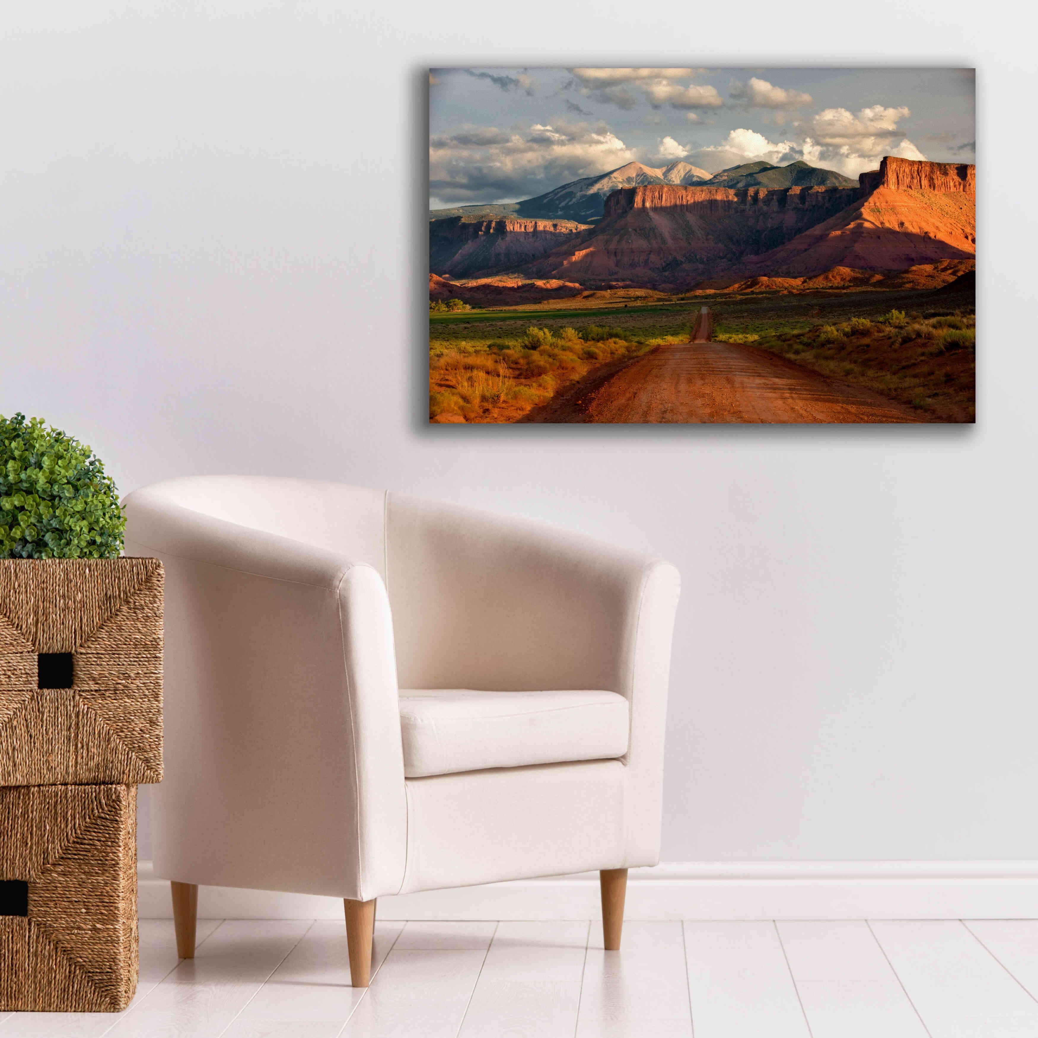 'Rt 128 Vastle Valley' by Mike Jones, Giclee Canvas Wall Art,40 x 26