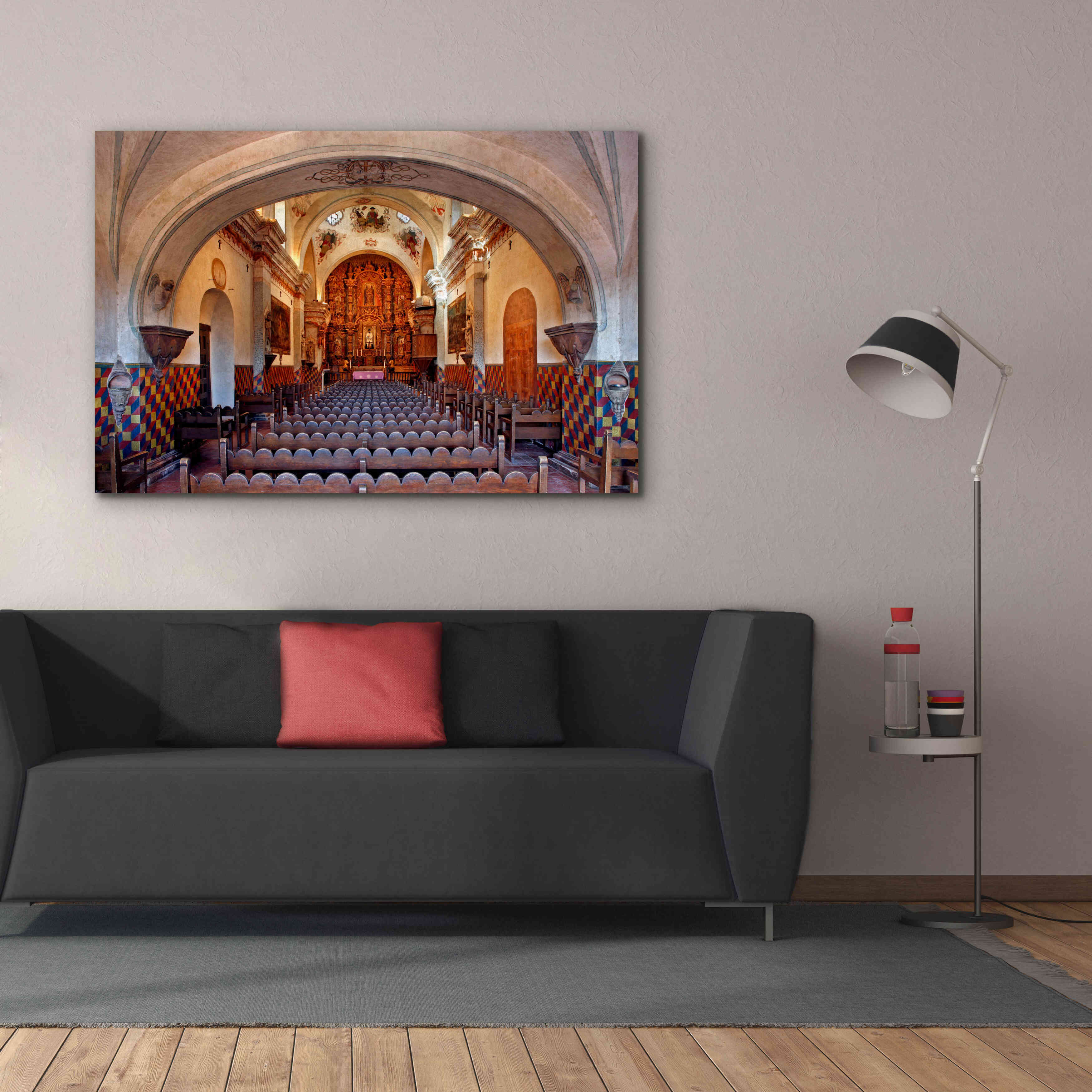 'San Xavier from front door' by Mike Jones, Giclee Canvas Wall Art,60 x 40