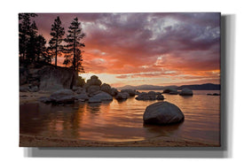 'Sand Harbor Sunset' by Mike Jones, Giclee Canvas Wall Art