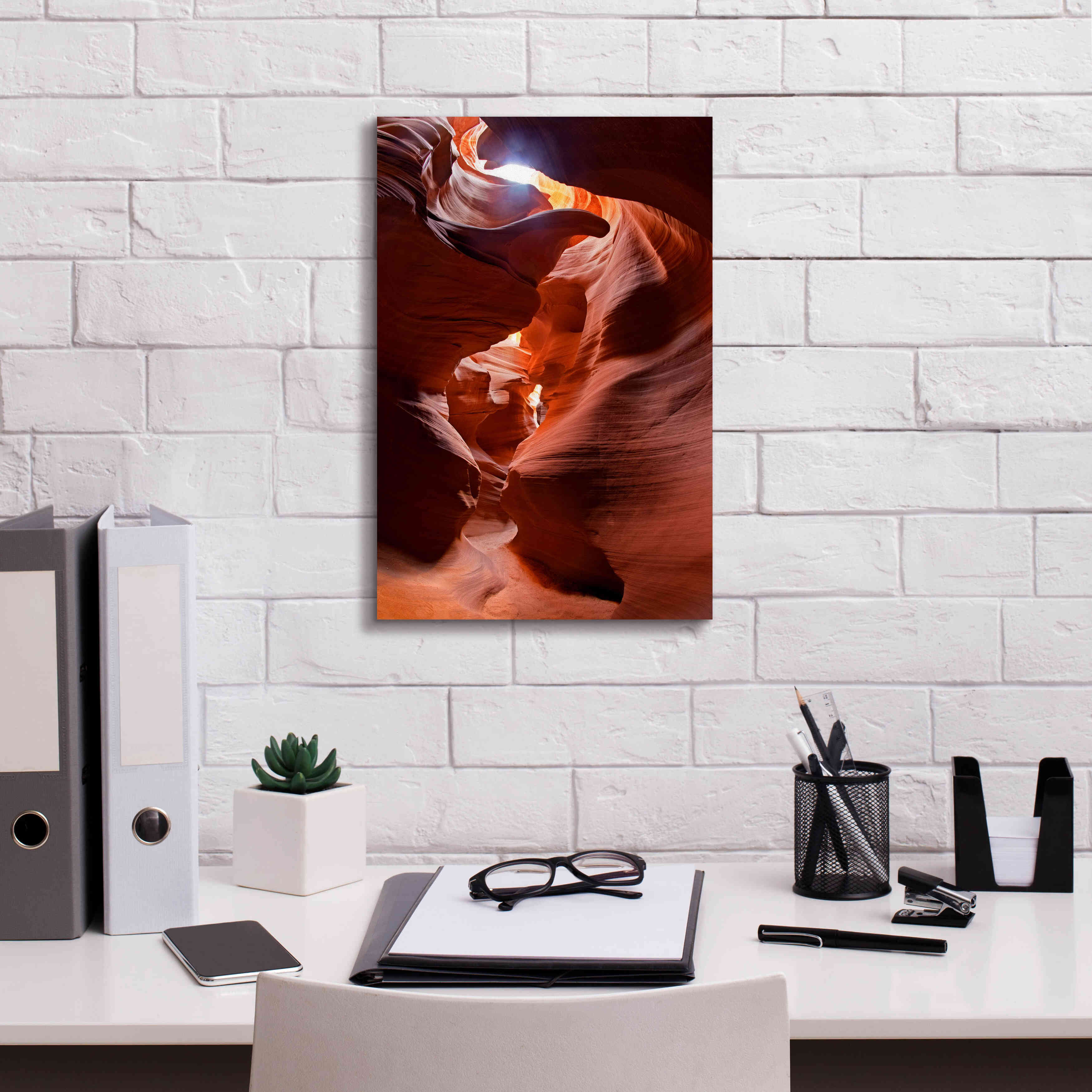 'Secret Canyon Fisheye' by Mike Jones, Giclee Canvas Wall Art,12 x 18