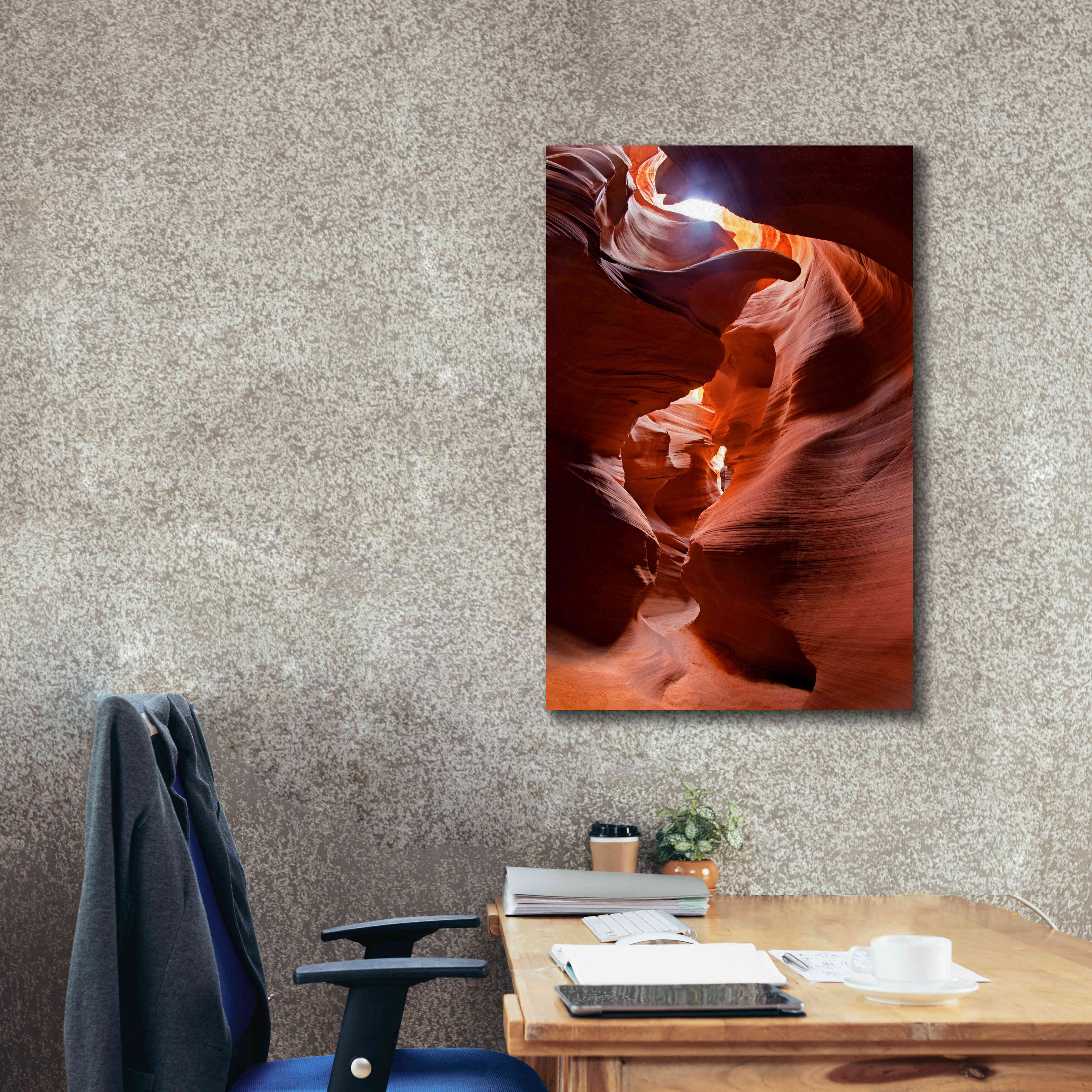 'Secret Canyon Fisheye' by Mike Jones, Giclee Canvas Wall Art,26 x 40