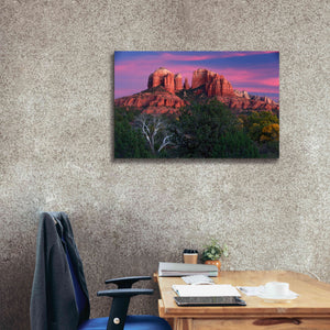'Sedona Cathedral Rock Dusk' by Mike Jones, Giclee Canvas Wall Art,40 x 26