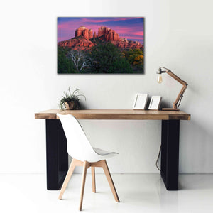 'Sedona Cathedral Rock Dusk' by Mike Jones, Giclee Canvas Wall Art,40 x 26