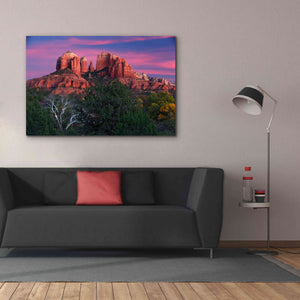 'Sedona Cathedral Rock Dusk' by Mike Jones, Giclee Canvas Wall Art,60 x 40