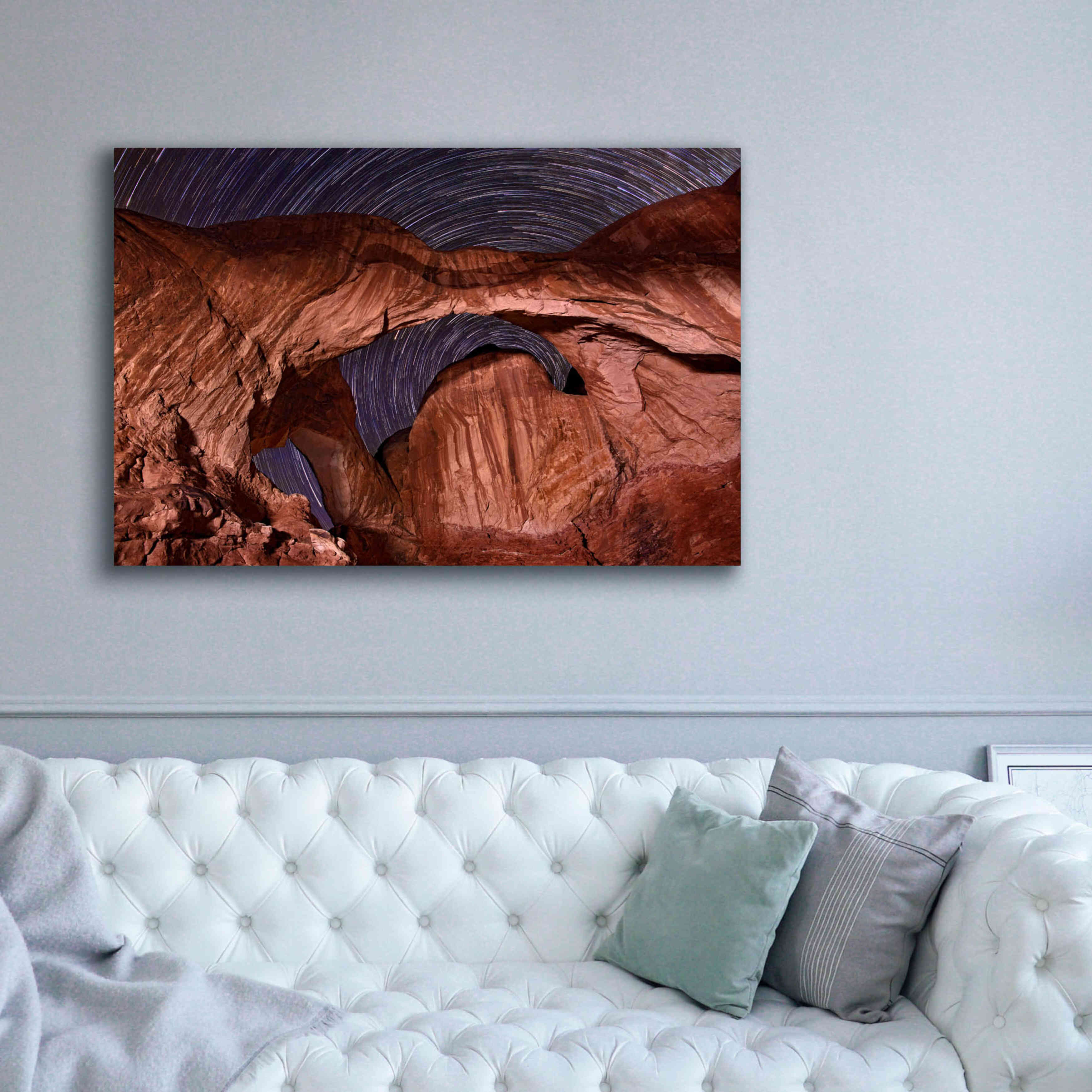 'Star Trails Diminishing' by Mike Jones, Giclee Canvas Wall Art,60 x 40