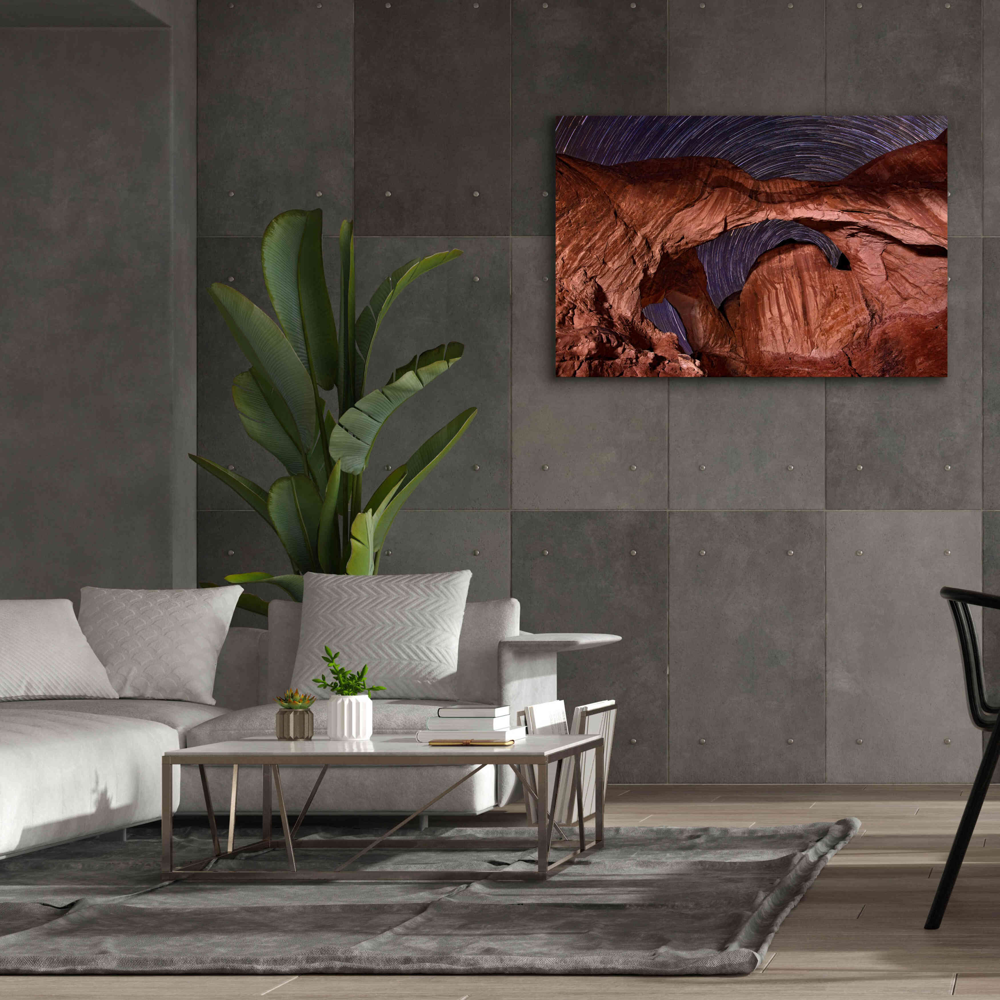 'Star Trails Diminishing' by Mike Jones, Giclee Canvas Wall Art,60 x 40