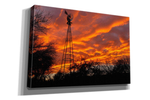 'Superior Windmill Sunset' by Mike Jones, Giclee Canvas Wall Art