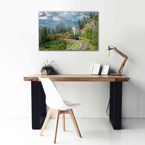 'The Train, From Bridge' by Mike Jones, Giclee Canvas Wall Art,40 x 26