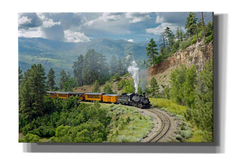 Image of 'The Train, From Bridge' by Mike Jones, Giclee Canvas Wall Art