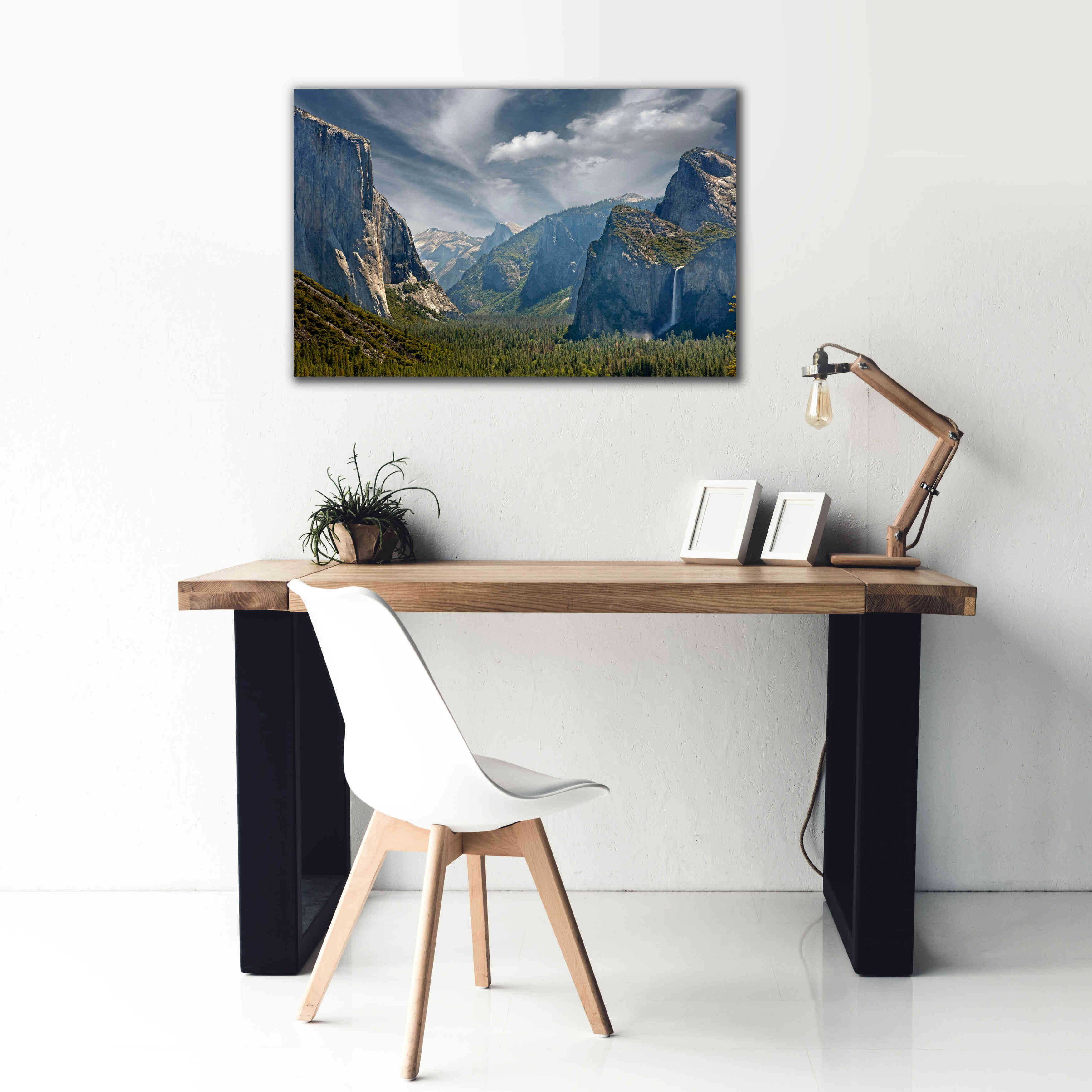 'Tunnel View' by Mike Jones, Giclee Canvas Wall Art,40 x 26