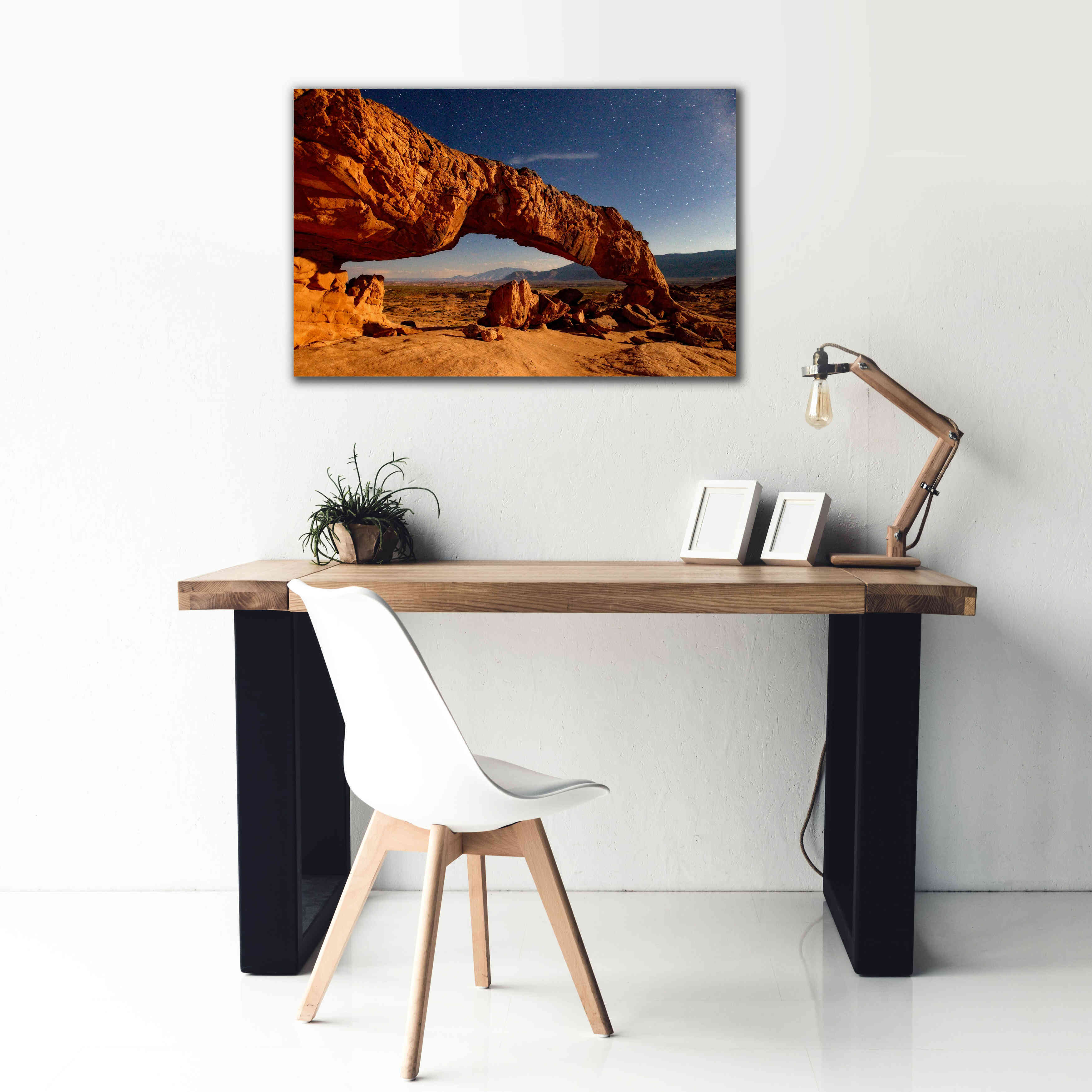 'Utah Sunset Arch' by Mike Jones, Giclee Canvas Wall Art,40 x 26