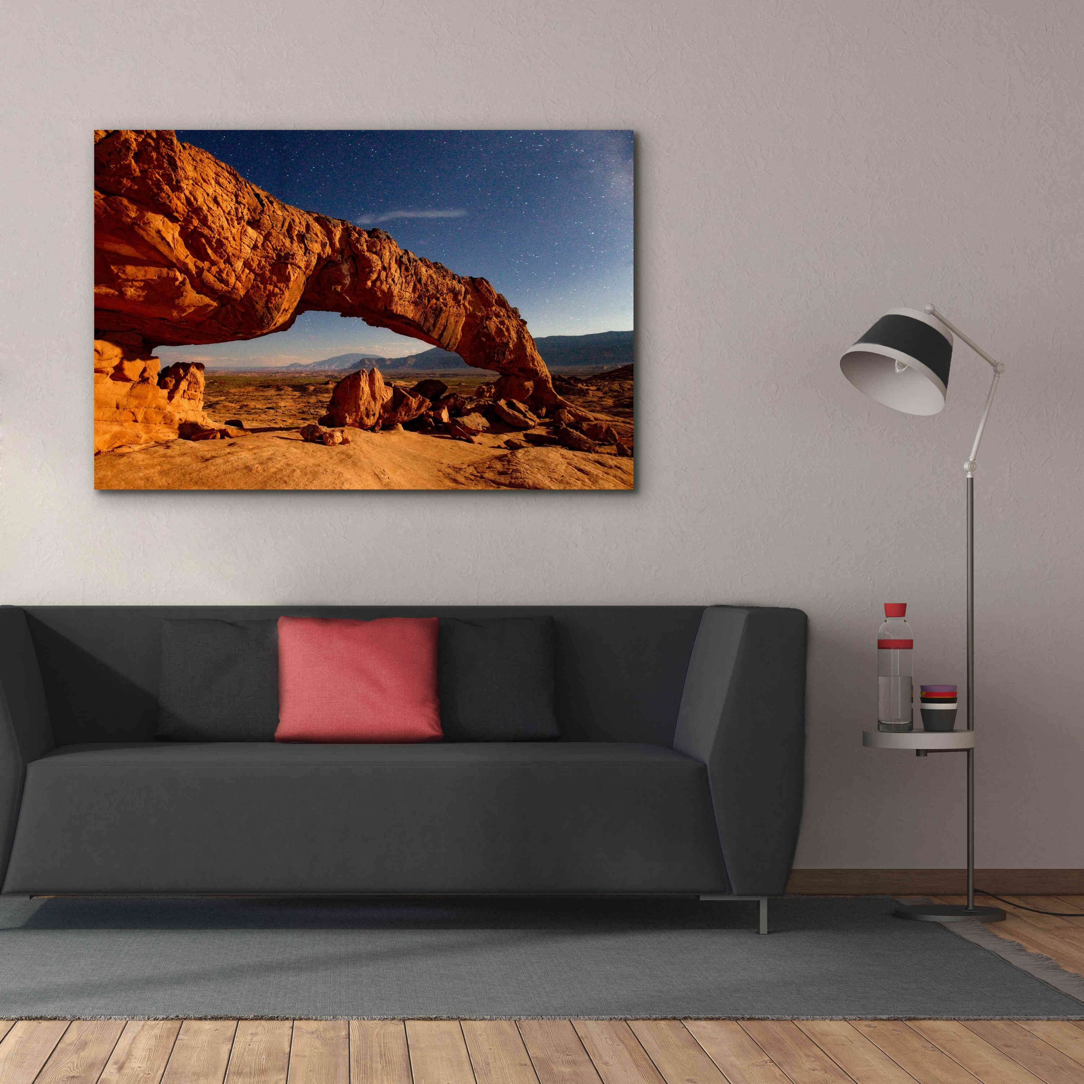 'Utah Sunset Arch' by Mike Jones, Giclee Canvas Wall Art,60 x 40