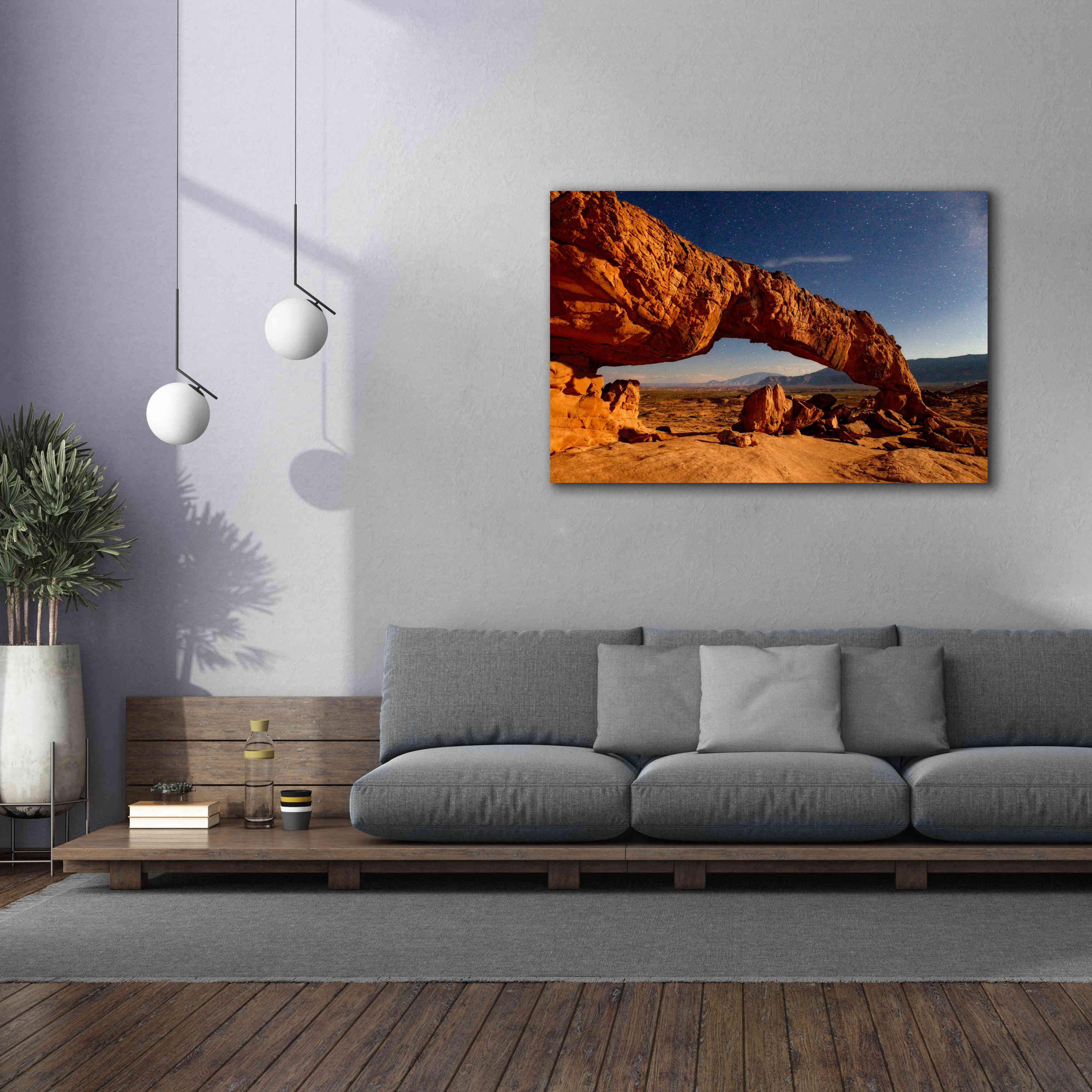 'Utah Sunset Arch' by Mike Jones, Giclee Canvas Wall Art,60 x 40