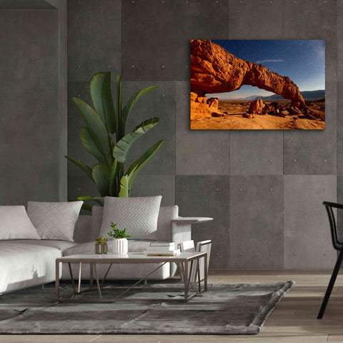 Image of 'Utah Sunset Arch' by Mike Jones, Giclee Canvas Wall Art,60 x 40