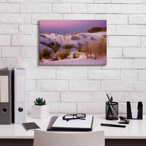 'White Sands Dusk' by Mike Jones, Giclee Canvas Wall Art,18 x 12