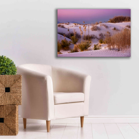 Image of 'White Sands Dusk' by Mike Jones, Giclee Canvas Wall Art,40 x 26