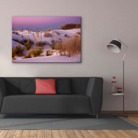 Image of 'White Sands Dusk' by Mike Jones, Giclee Canvas Wall Art,60 x 40