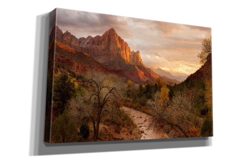 Image of 'Zion Watchmen Sunset' by Mike Jones, Giclee Canvas Wall Art