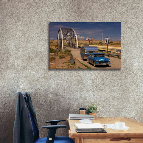 Image of 'Albaquerque Rt Rio Puerco Bridge' by Mike Jones, Giclee Canvas Wall Art,40 x 26