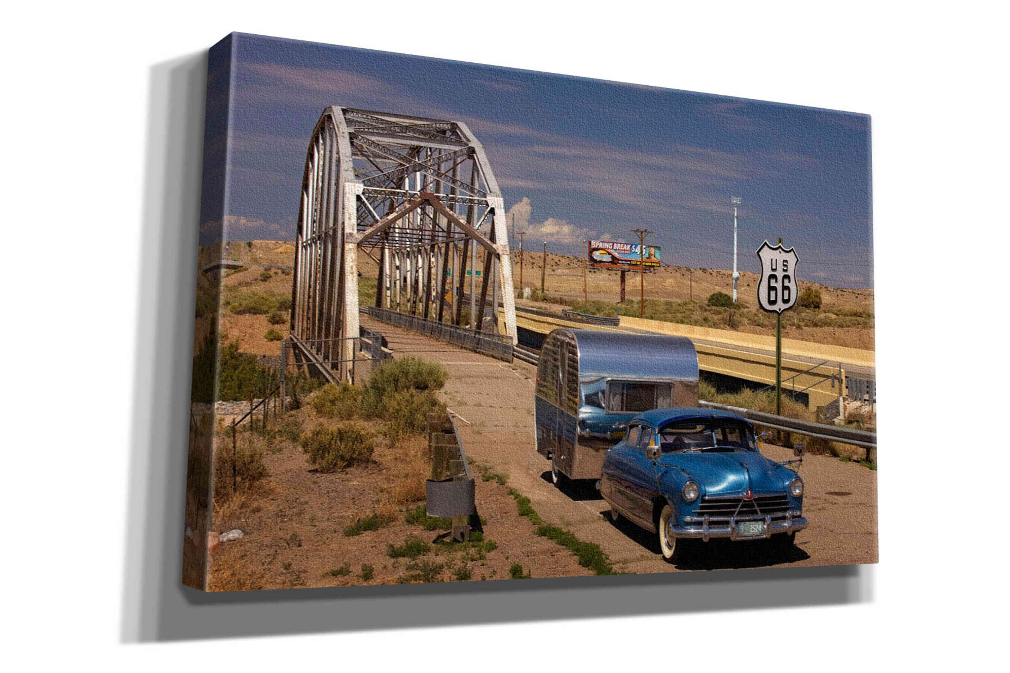 'Albaquerque Rt Rio Puerco Bridge' by Mike Jones, Giclee Canvas Wall Art