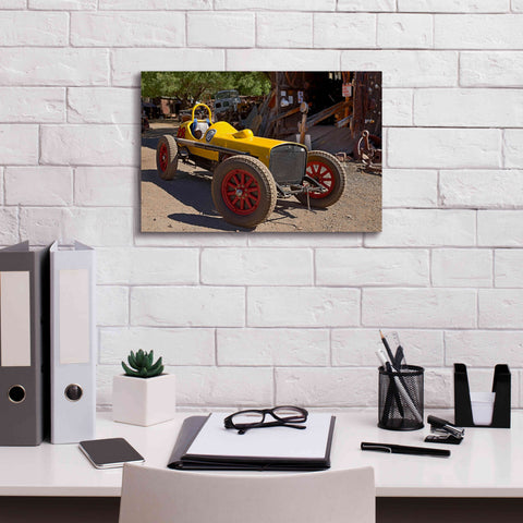 Image of 'Gold King Mine Race Car' by Mike Jones, Giclee Canvas Wall Art,18 x 12