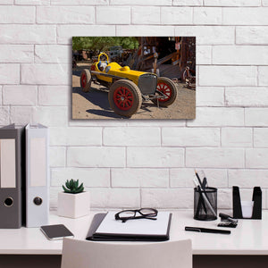 'Gold King Mine Race Car' by Mike Jones, Giclee Canvas Wall Art,18 x 12