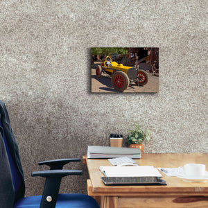 'Gold King Mine Race Car' by Mike Jones, Giclee Canvas Wall Art,18 x 12