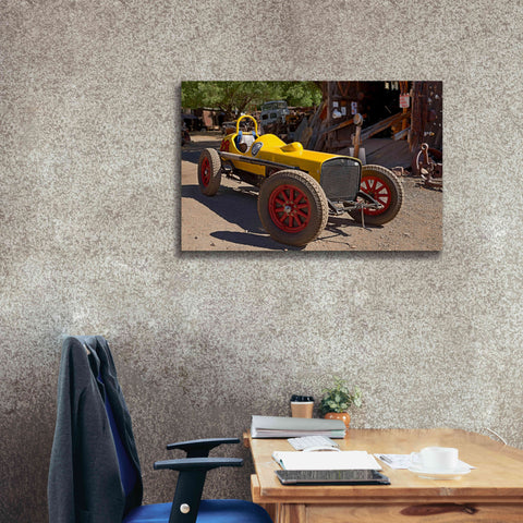 Image of 'Gold King Mine Race Car' by Mike Jones, Giclee Canvas Wall Art,40 x 26