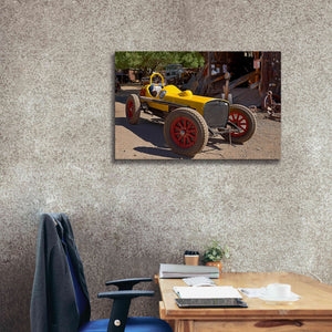 'Gold King Mine Race Car' by Mike Jones, Giclee Canvas Wall Art,40 x 26