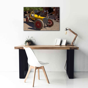 'Gold King Mine Race Car' by Mike Jones, Giclee Canvas Wall Art,40 x 26