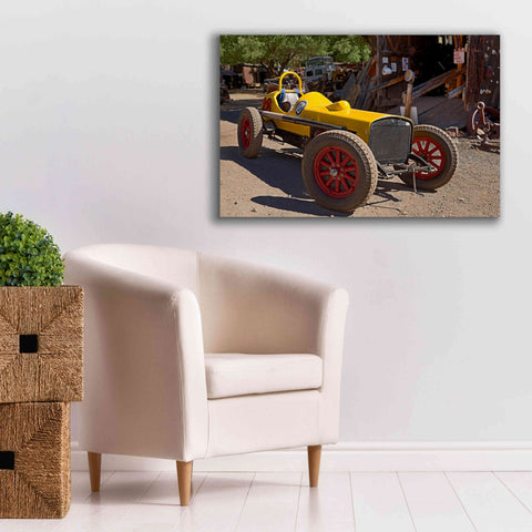 Image of 'Gold King Mine Race Car' by Mike Jones, Giclee Canvas Wall Art,40 x 26