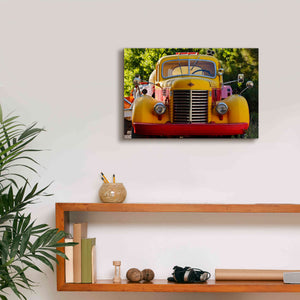 'Gold King Mine Yellow Truck' by Mike Jones, Giclee Canvas Wall Art,18 x 12