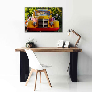 'Gold King Mine Yellow Truck' by Mike Jones, Giclee Canvas Wall Art,40 x 26