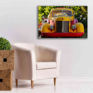 'Gold King Mine Yellow Truck' by Mike Jones, Giclee Canvas Wall Art,40 x 26