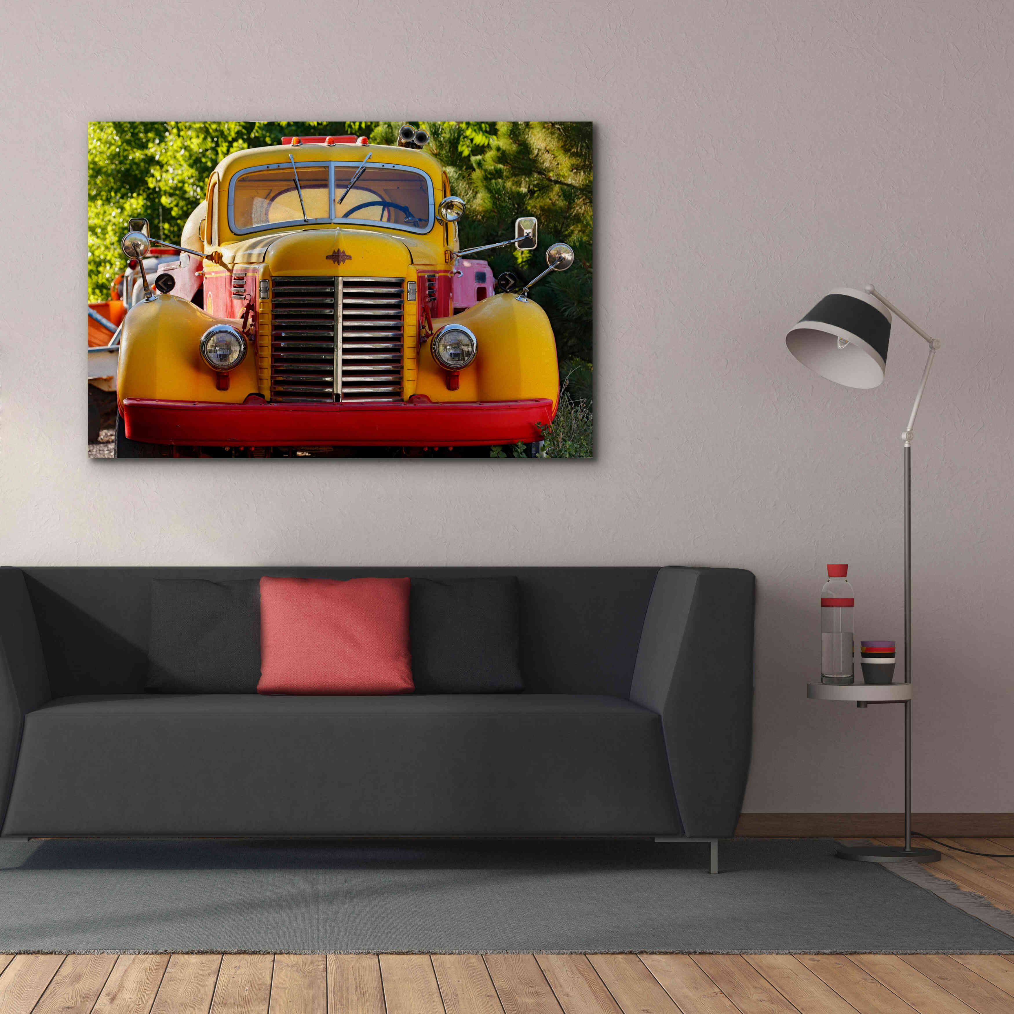 'Gold King Mine Yellow Truck' by Mike Jones, Giclee Canvas Wall Art,60 x 40