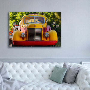 'Gold King Mine Yellow Truck' by Mike Jones, Giclee Canvas Wall Art,60 x 40