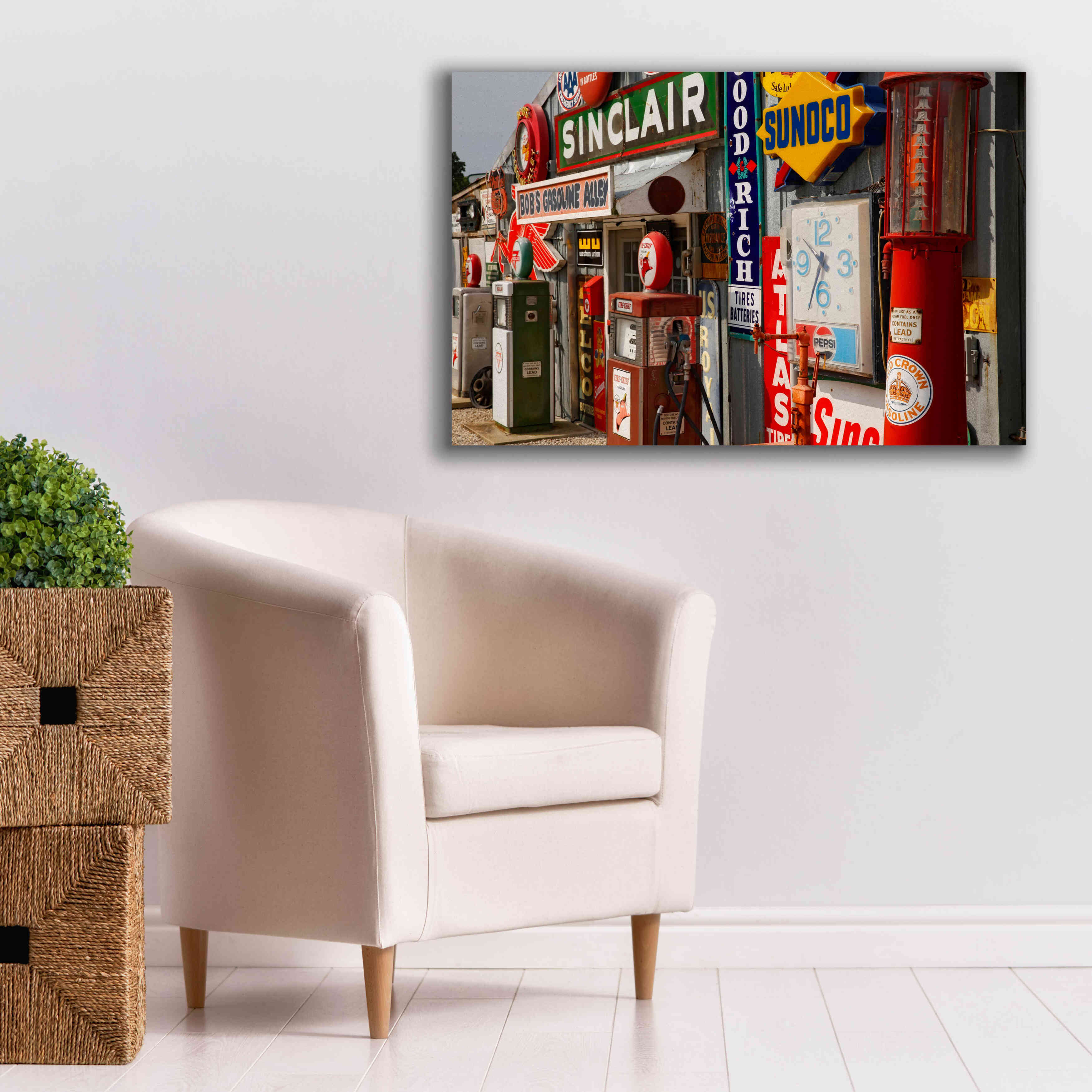 'Route 66 Cuba Missouri' by Mike Jones, Giclee Canvas Wall Art,40 x 26