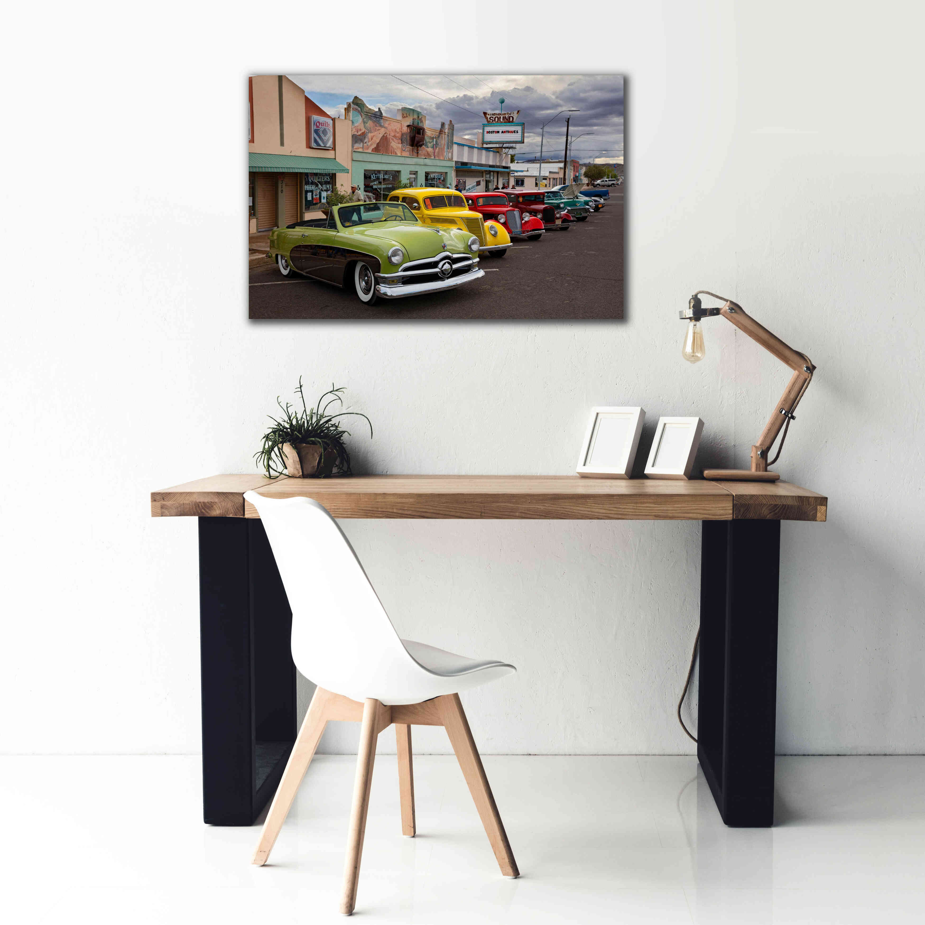'Route 66 Fun Run Kingman' by Mike Jones, Giclee Canvas Wall Art,40 x 26
