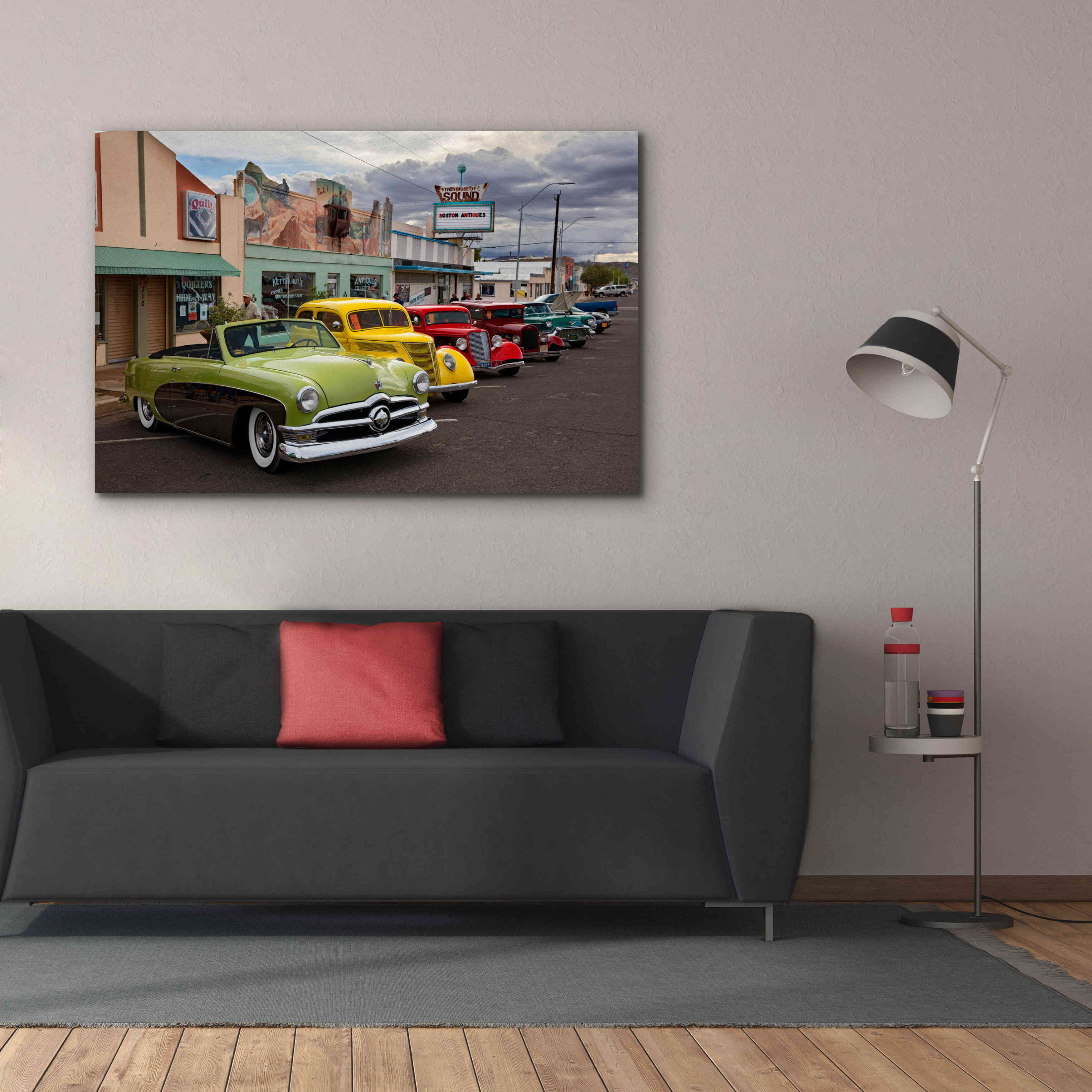 'Route 66 Fun Run Kingman' by Mike Jones, Giclee Canvas Wall Art,60 x 40