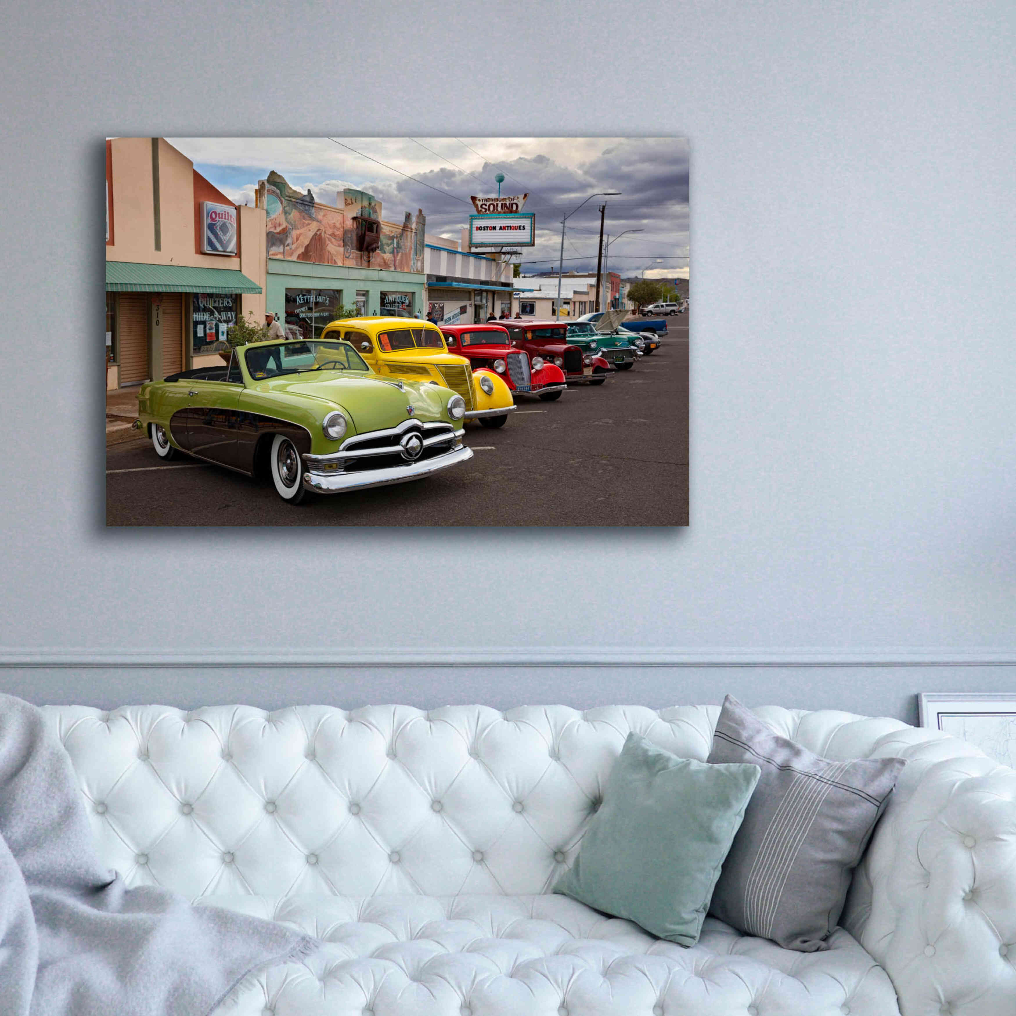 'Route 66 Fun Run Kingman' by Mike Jones, Giclee Canvas Wall Art,60 x 40