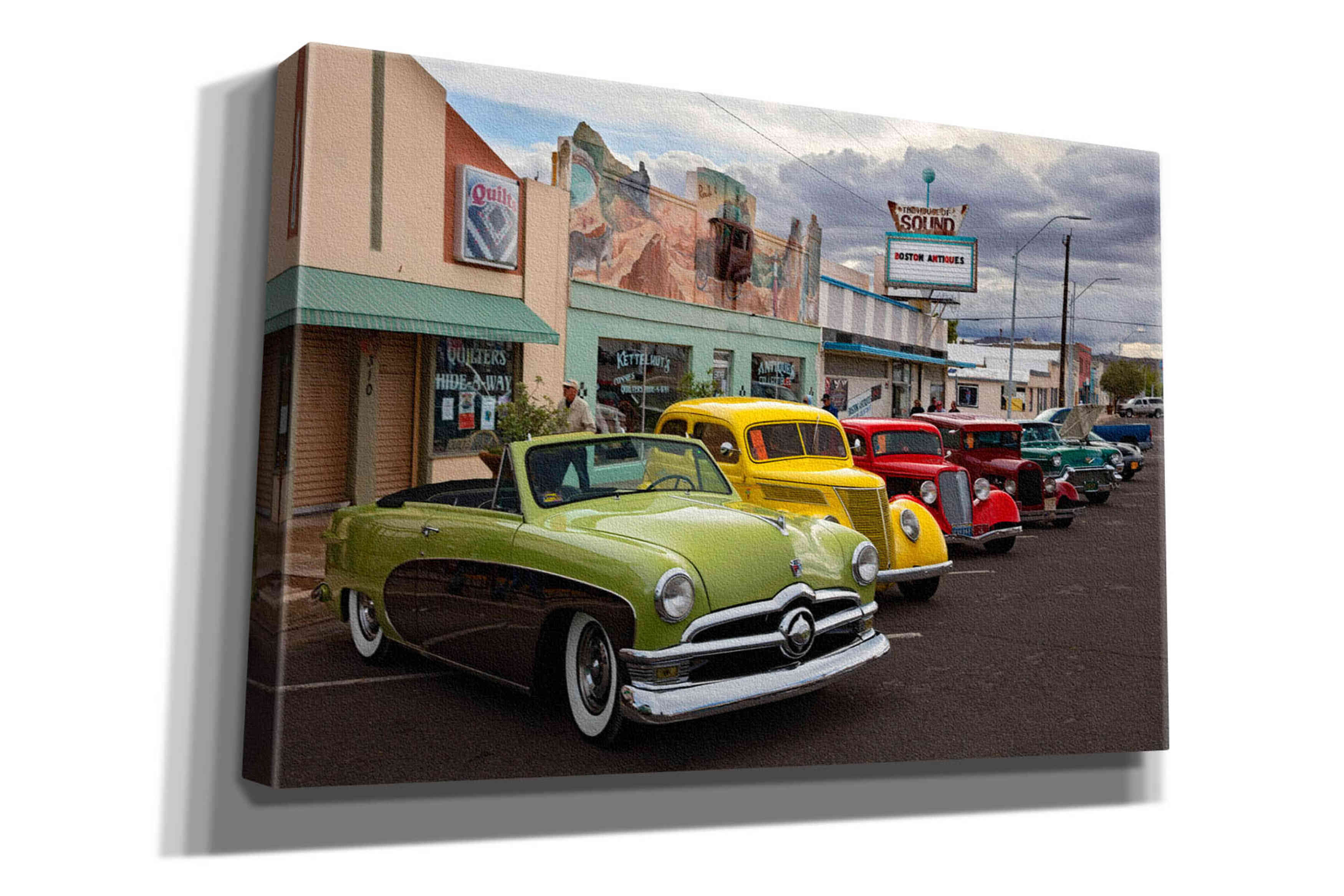 'Route 66 Fun Run Kingman' by Mike Jones, Giclee Canvas Wall Art