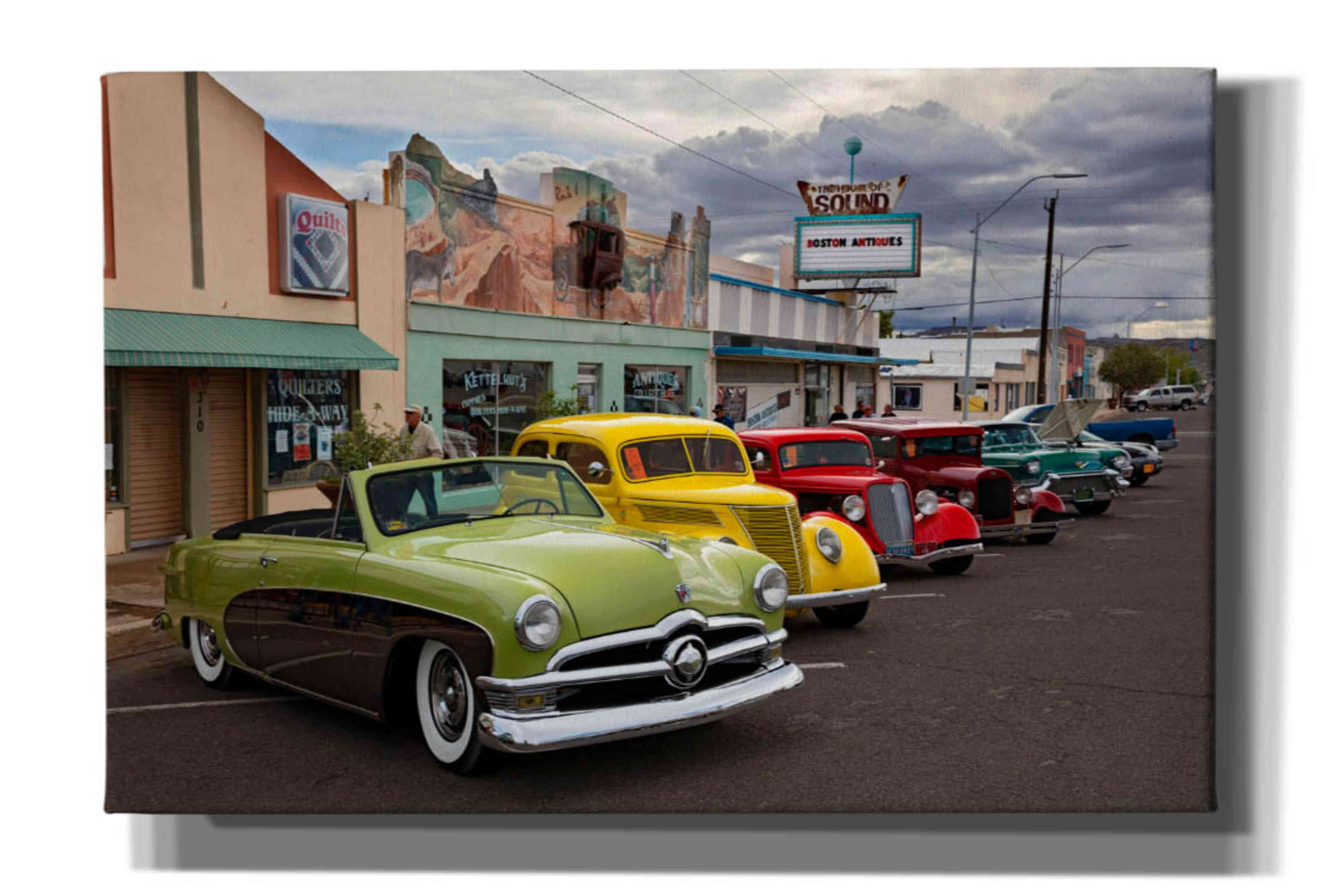 'Route 66 Fun Run Kingman' by Mike Jones, Giclee Canvas Wall Art