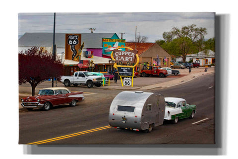 Image of 'Route 66 Fun Run Motoporium' by Mike Jones, Giclee Canvas Wall Art