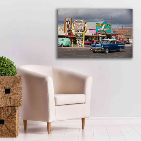 Image of 'Route 66 Fun Run Seligman' by Mike Jones, Giclee Canvas Wall Art,40 x 26