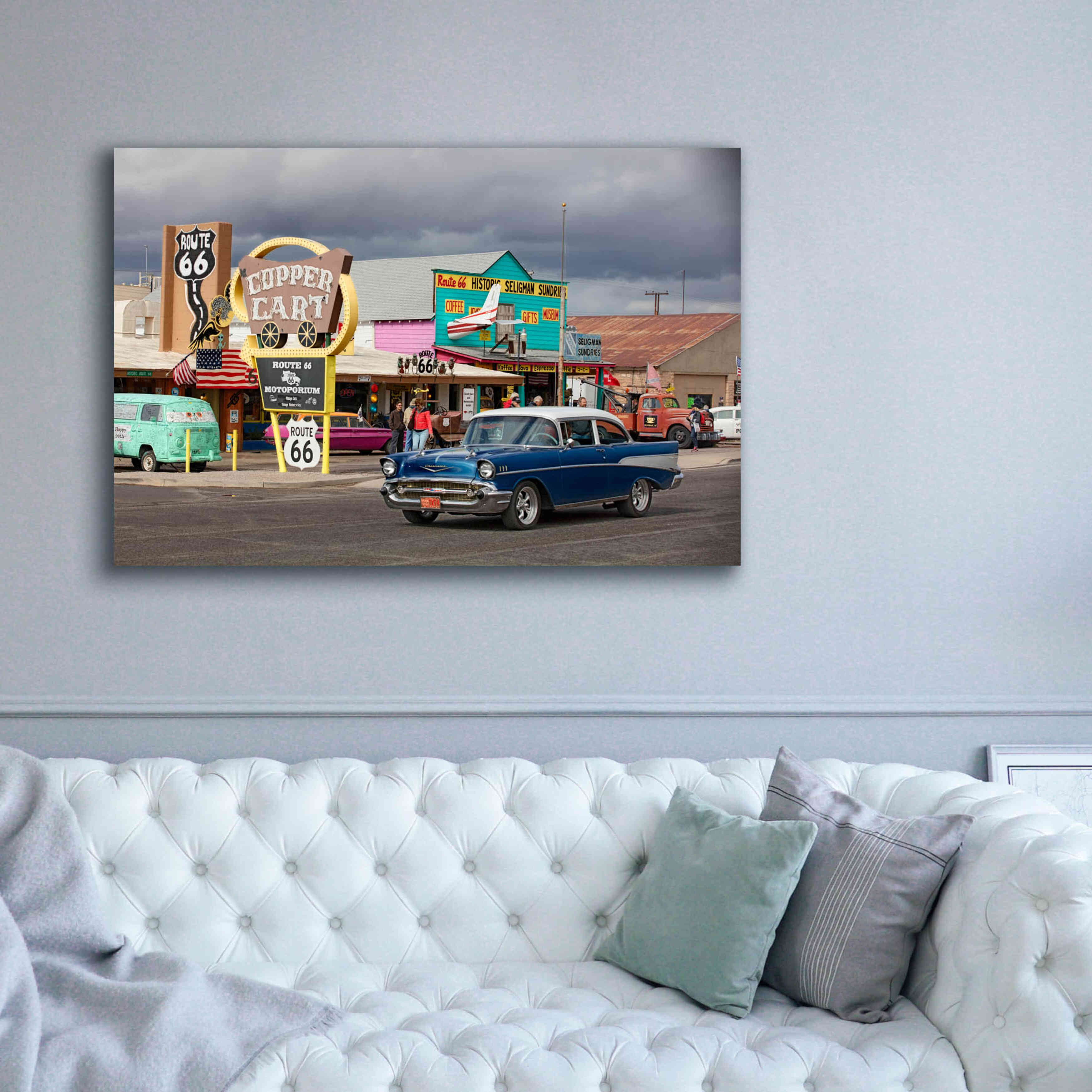 'Route 66 Fun Run Seligman' by Mike Jones, Giclee Canvas Wall Art,60 x 40