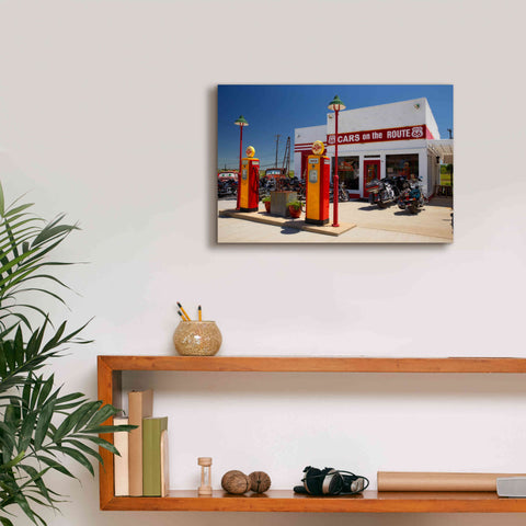 Image of 'Route 66 Kansas Kanotex' by Mike Jones, Giclee Canvas Wall Art,18 x 12
